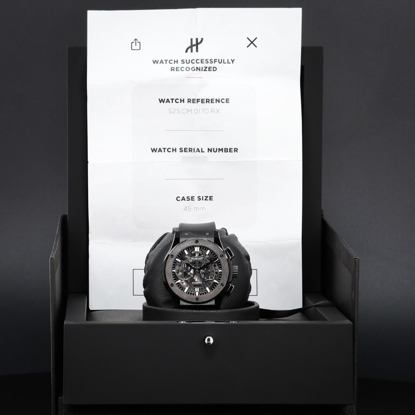 Hublot Classic Fusion Skeleton Dial Men's Watch - 525.CM.0170.RX