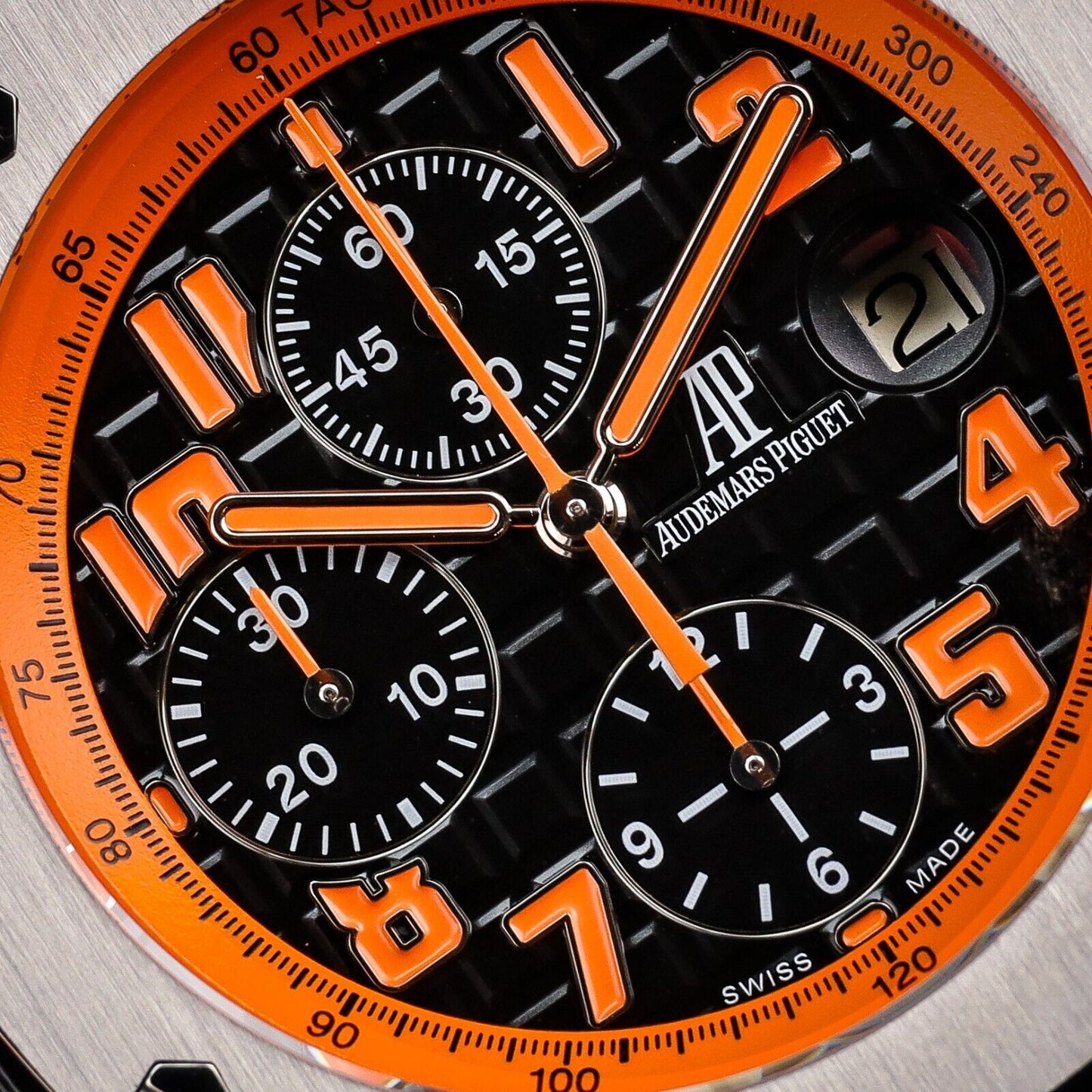 Audemars Piguet Royal Oak Offshore Black/Orange Men's Watch -26170ST.OO.D101CR.0