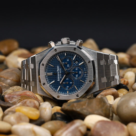 Audemars Piguet Royal Oak 41mm Blue Dial Men's Watch - 26320ST.OO.1220ST.03