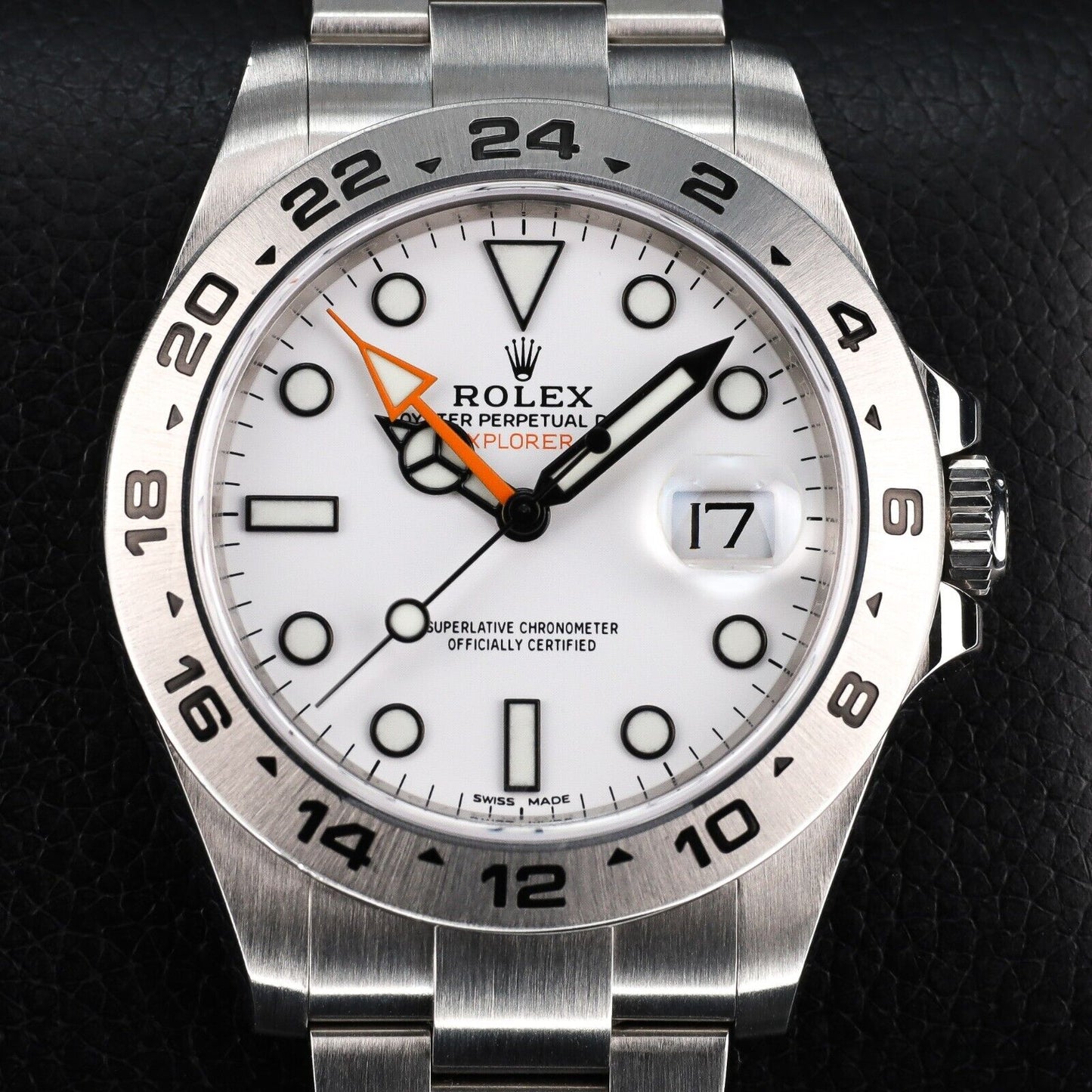 Rolex Explorer Silver Oyster Bracelet with Silver Bezel-216570