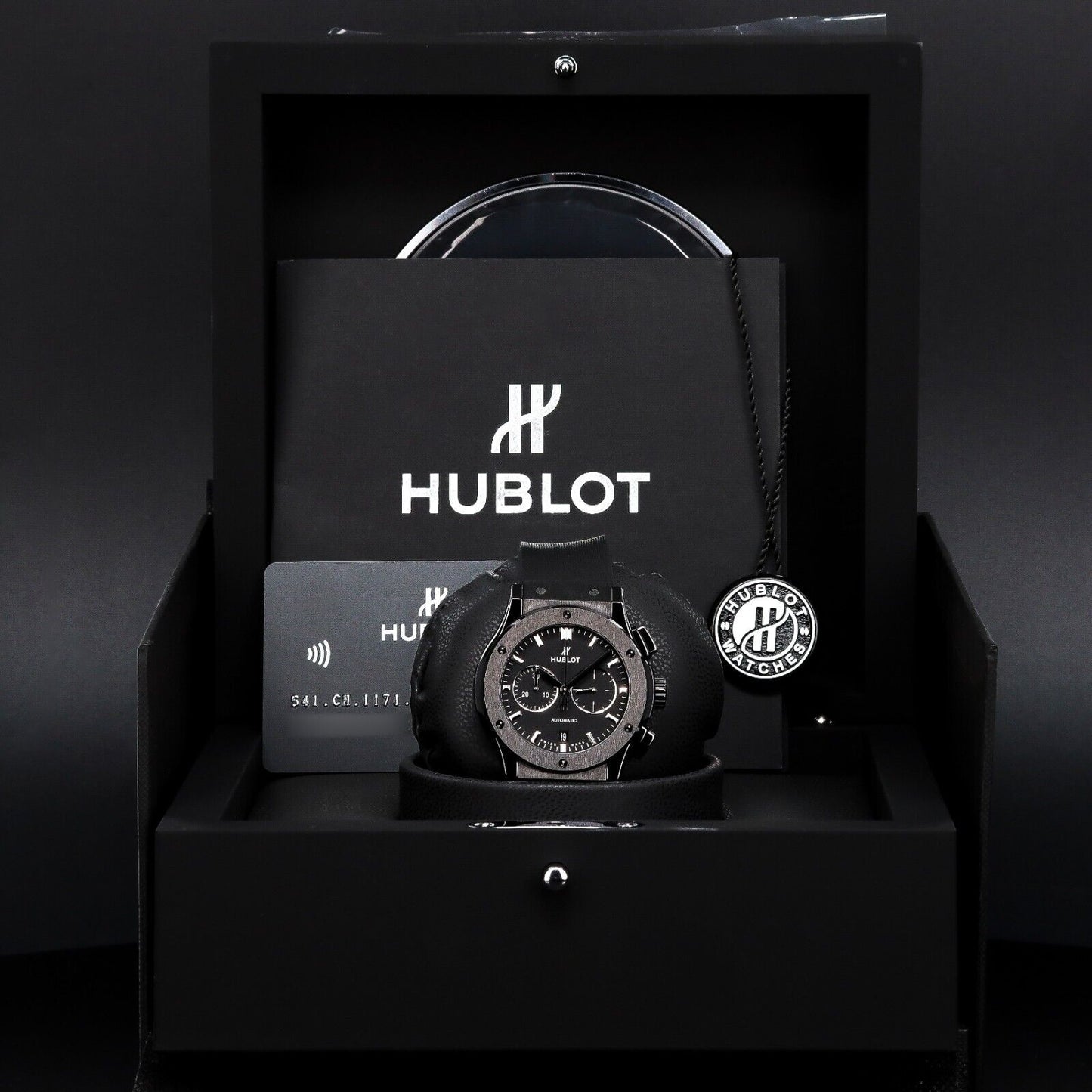 Hublot Classic Fusion Chronograph Automatic Black Dial Mens Watch-541.CM.1171.RX