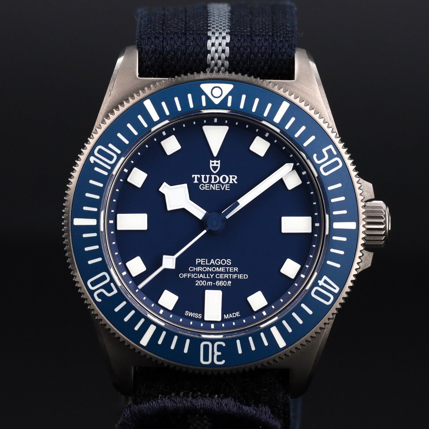 Tudor Pelagos FXD 42mm Titanium Blue Men's Watch-M25707B/23-0001