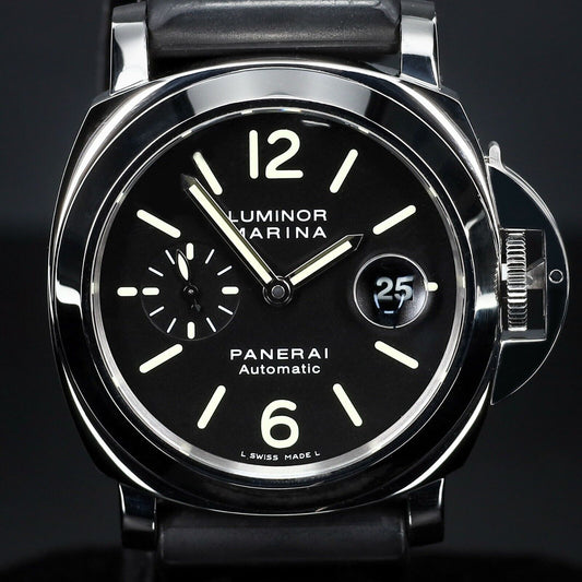 Panerai Luminor Marina Men's Black Watch - PAM00104