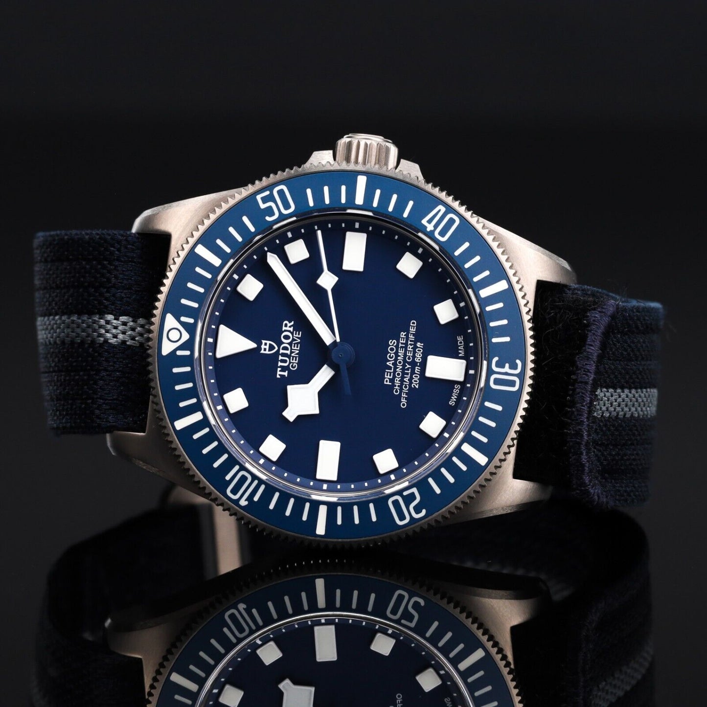 Tudor Pelagos FXD 42mm Titanium Blue Men's Watch-M25707B/23-0001