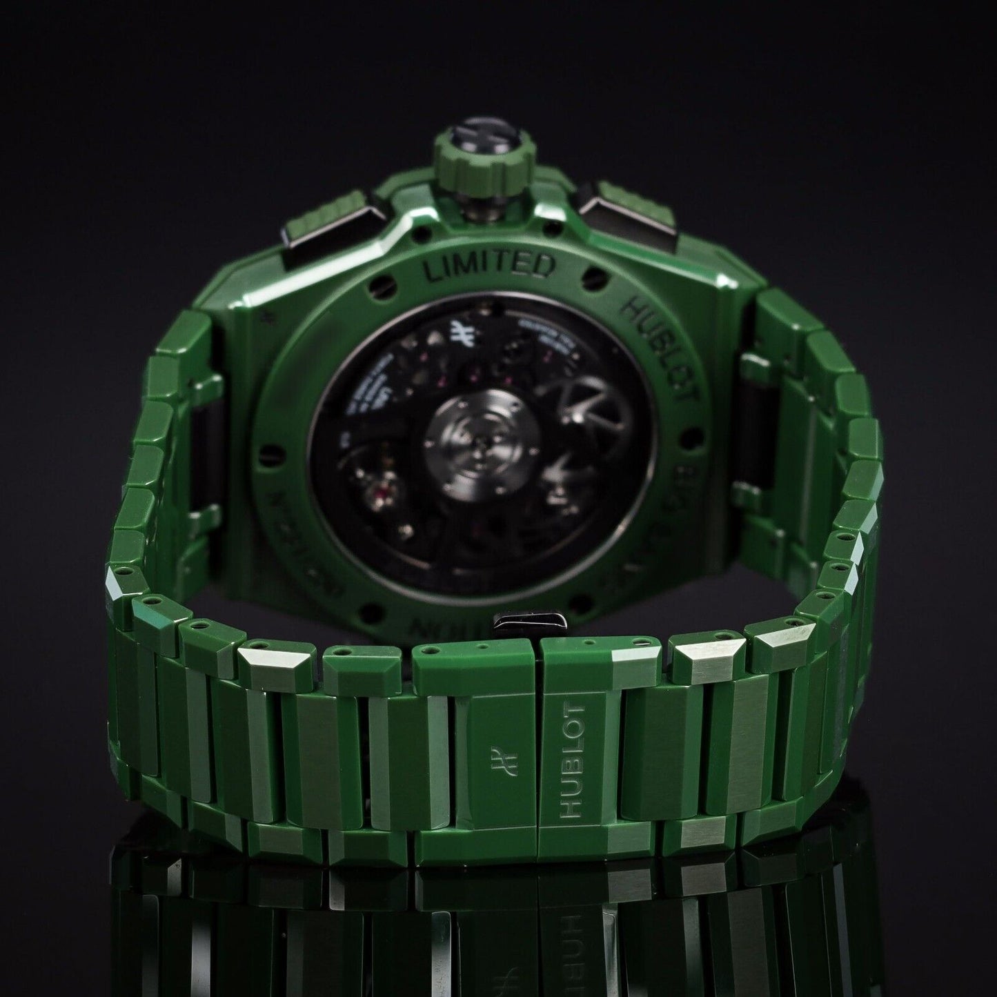 Hublot Big Bang 42 mm  Green Unico Integrated Ceramic Watch-451.GX.5220.GX