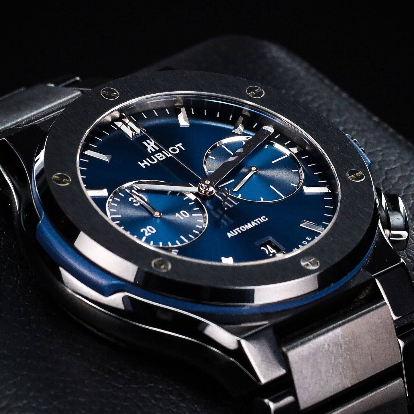 Hublot Classic Fusion 45mm Blue Men's Watch - 520.CM.7170.CM