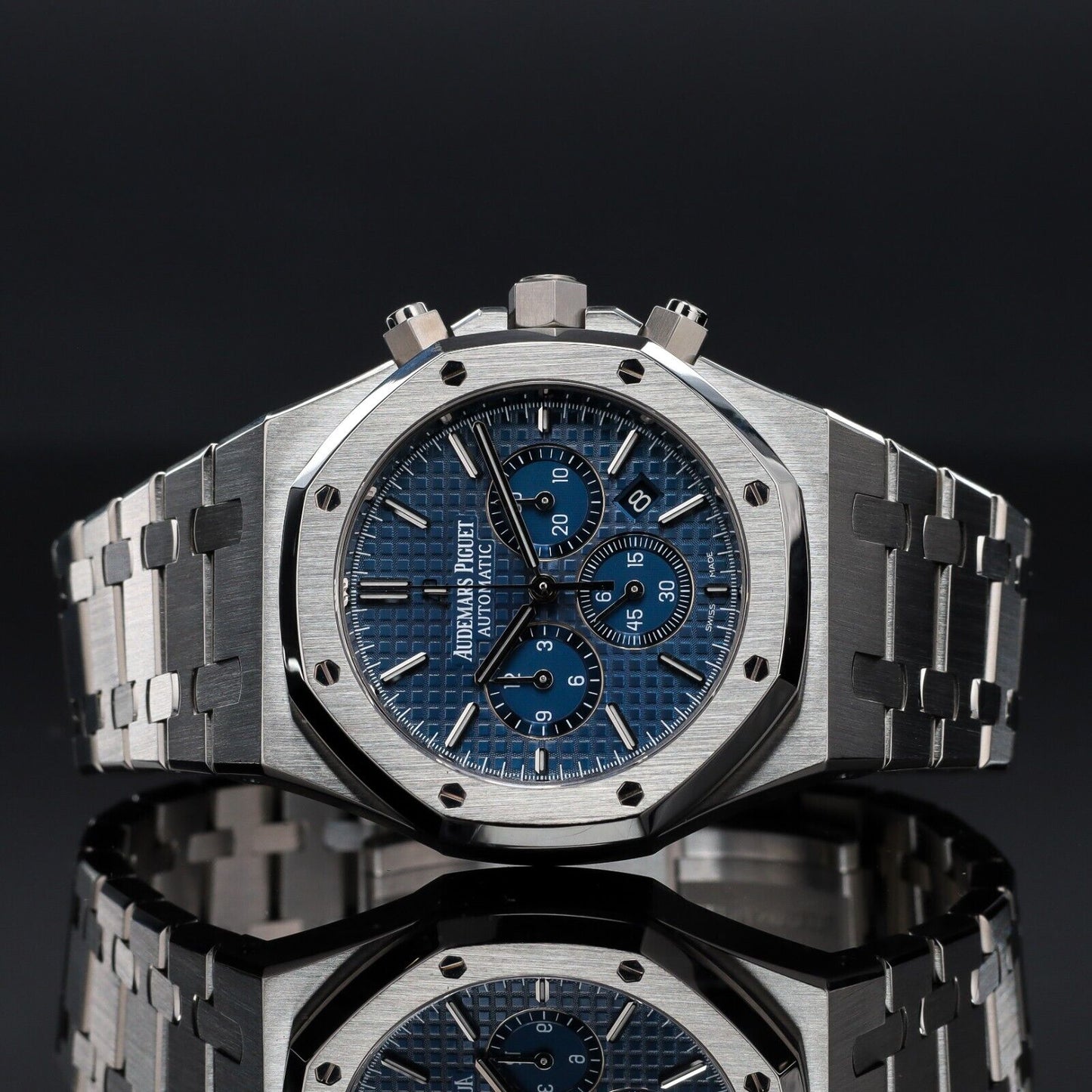 Audemars Piguet Royal Oak 41mm Blue Dial Men's Watch - 26320ST.OO.1220ST.03