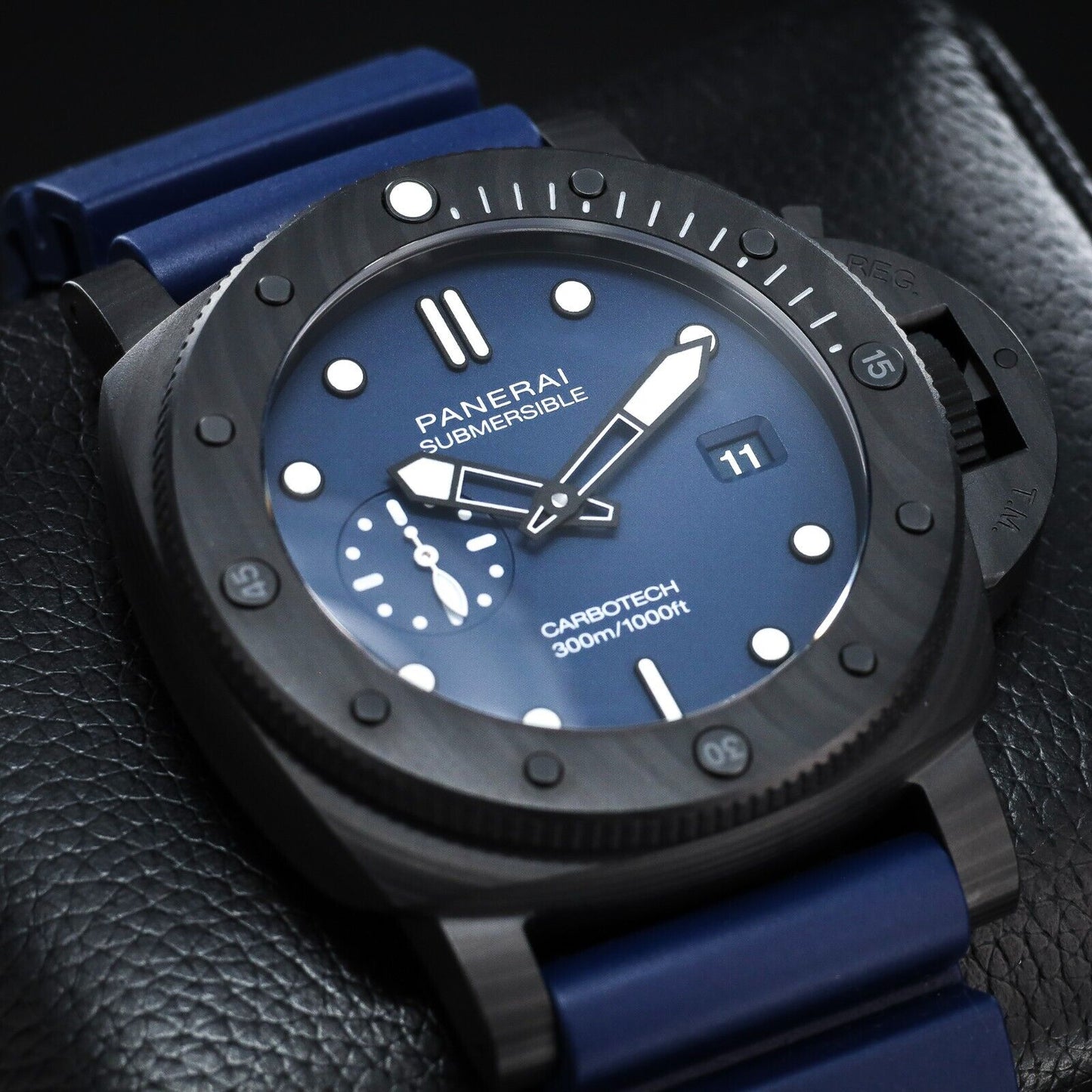 Panerai Submersible Carbotech Blue Men's Watch - PAM01232