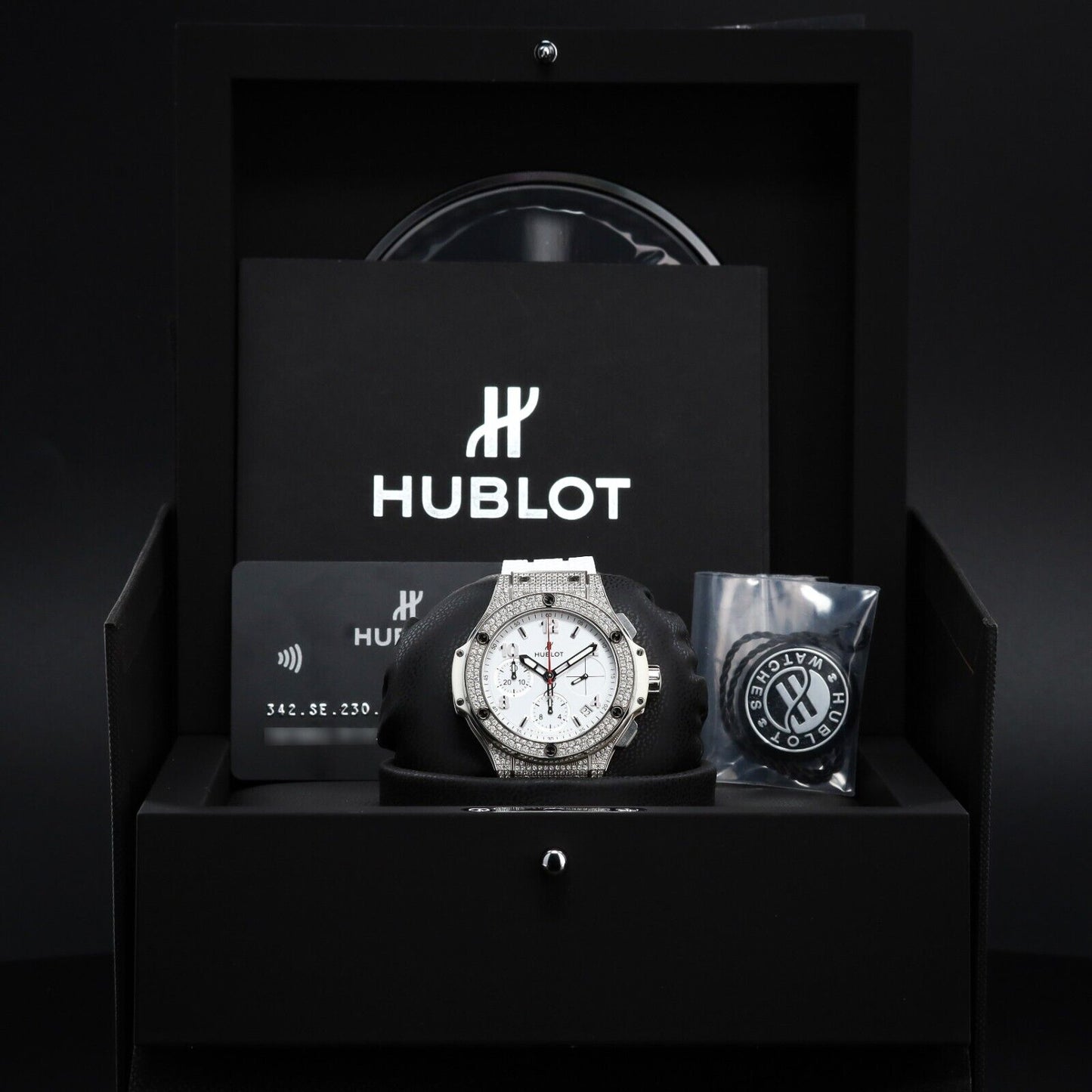 Hublot Big Bang 41mm Steel White Diamonds - 342.SE.230.RW.174