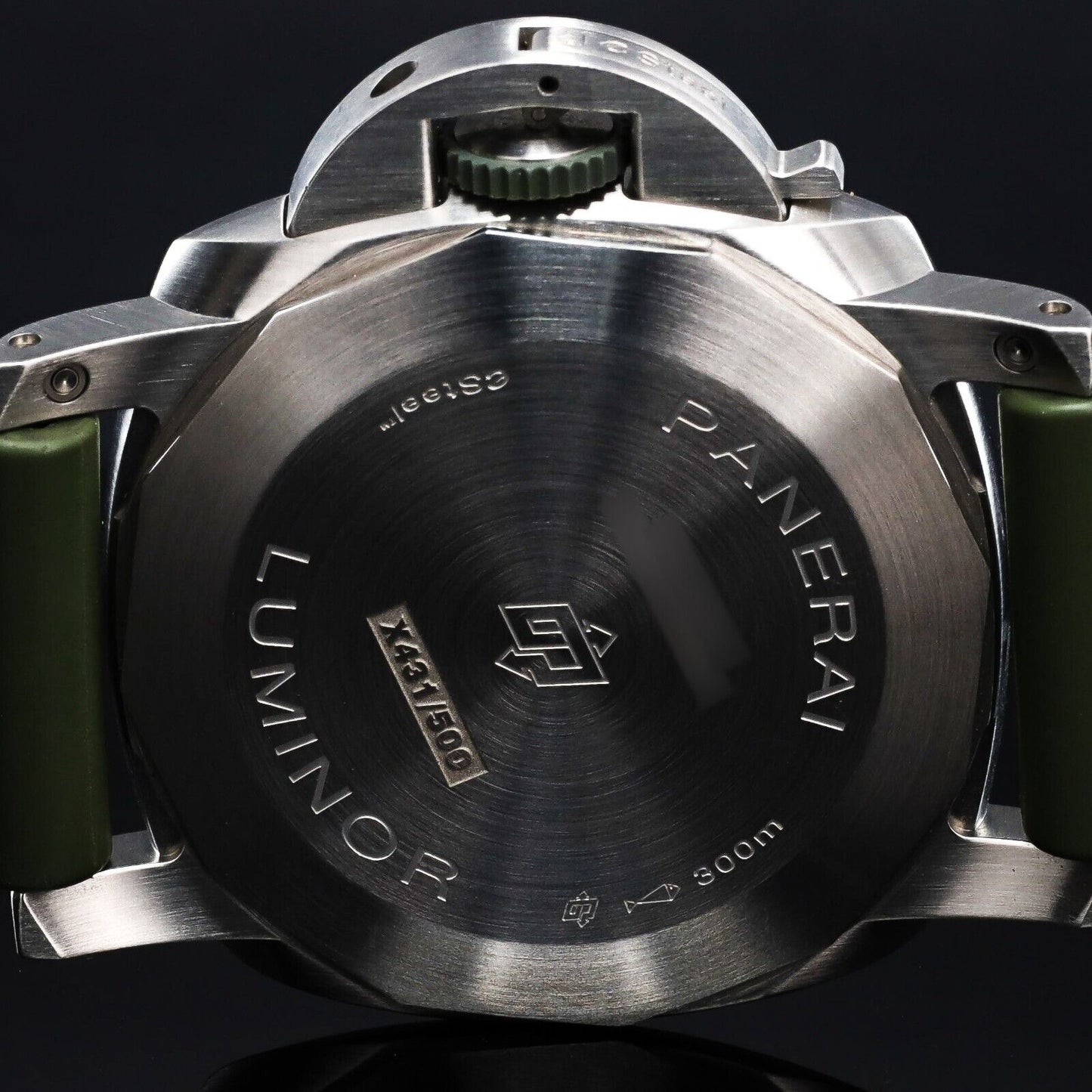 Panerai Luminor Marina 44mm Men's Green Watch Green Black Dial - PAM01356