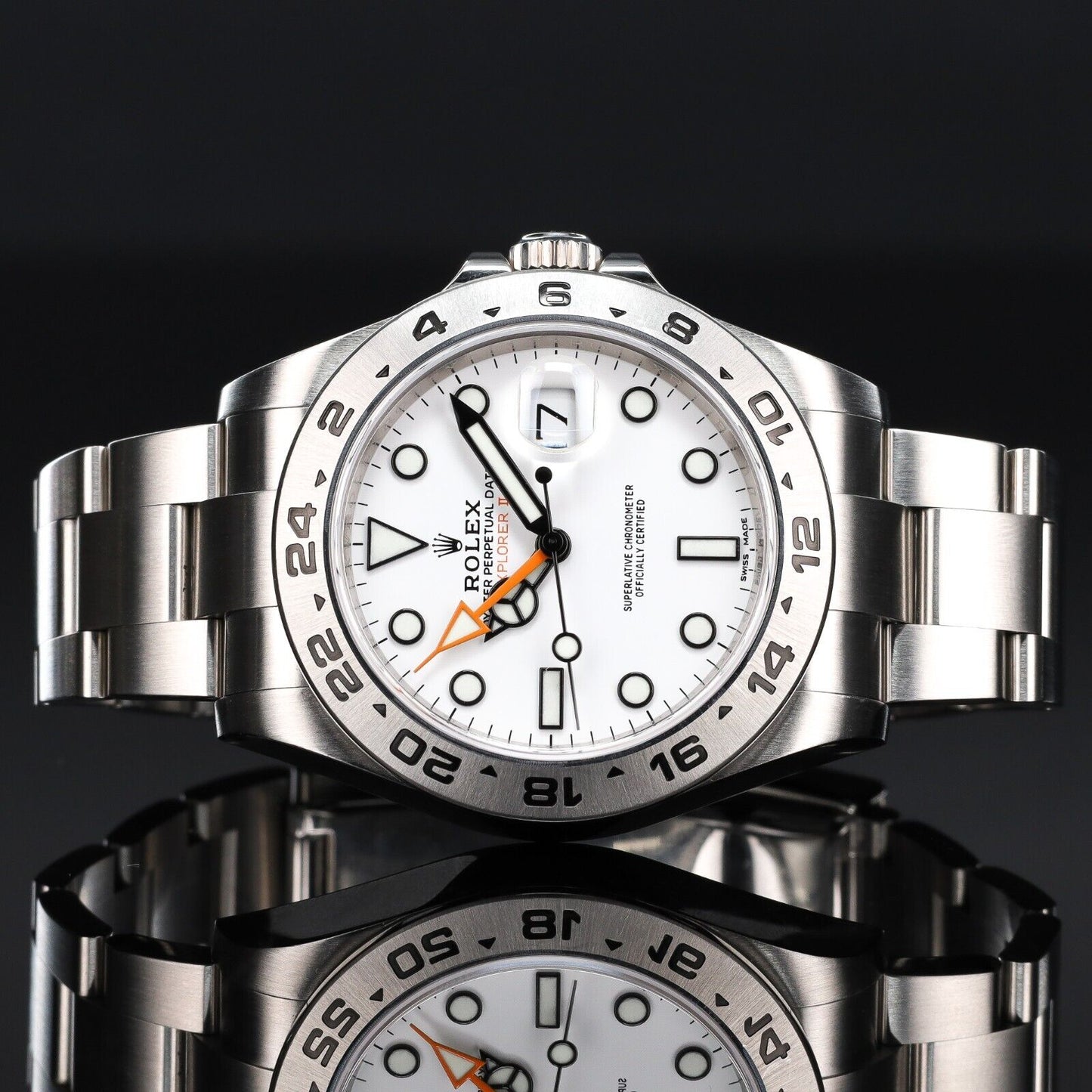 Rolex Explorer Silver Oyster Bracelet with Silver Bezel-216570