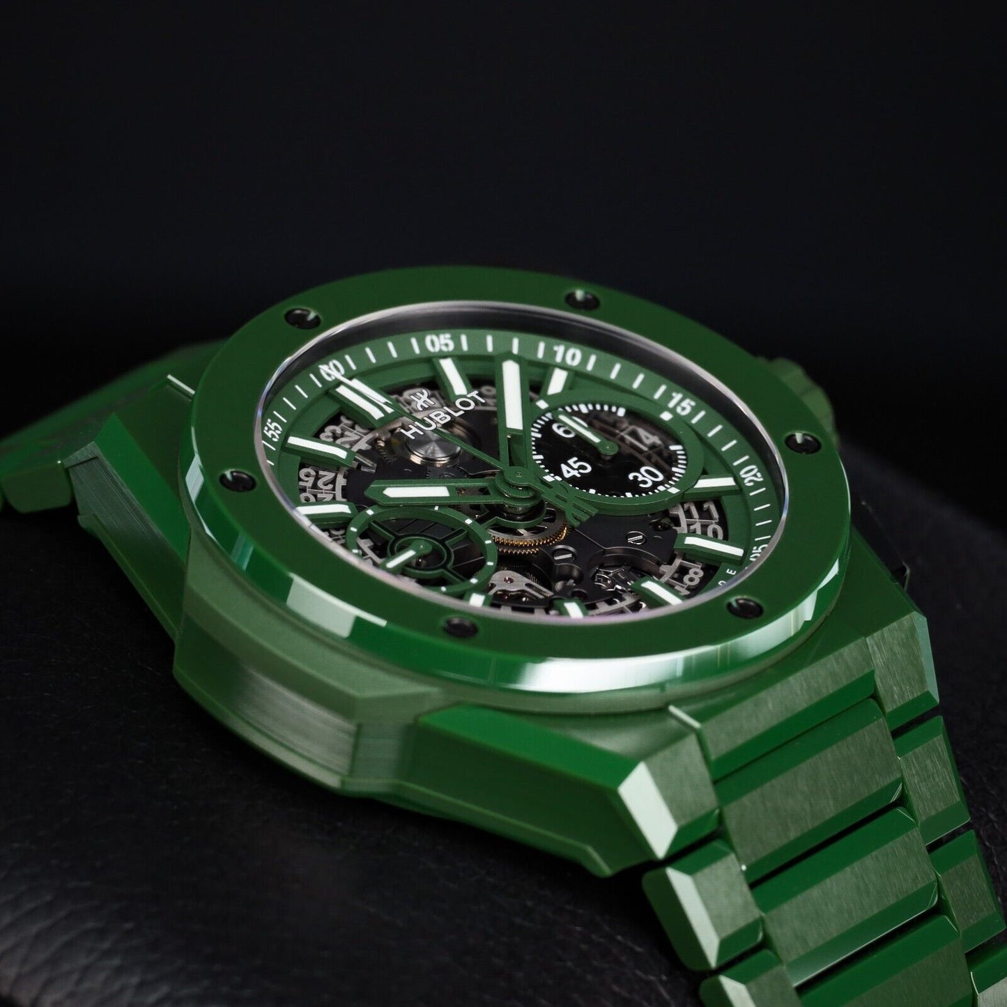 Hublot Big Bang 42 mm  Green Unico Integrated Ceramic Watch-451.GX.5220.GX