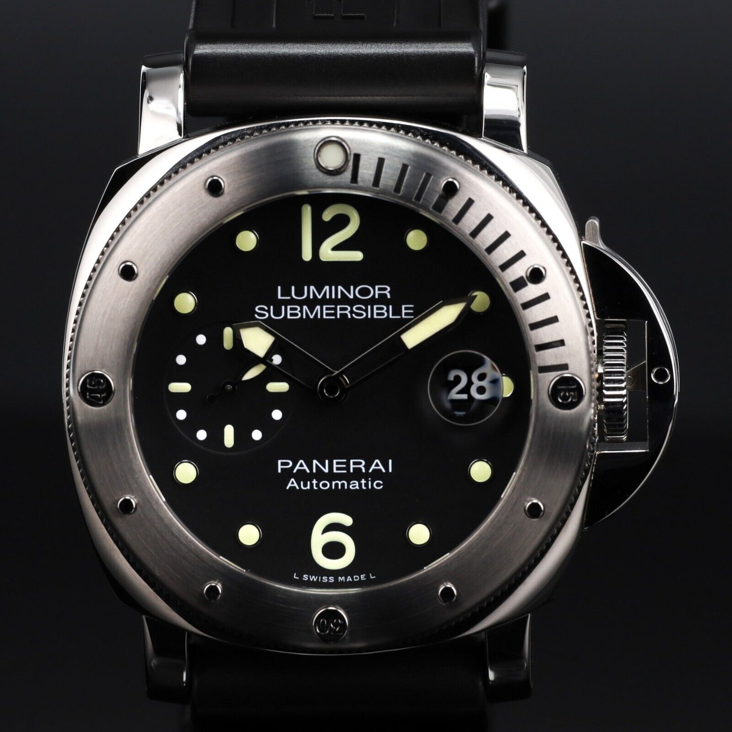 Panerai Luminor Submersible 44mm Men's Black Watch - PAM01024