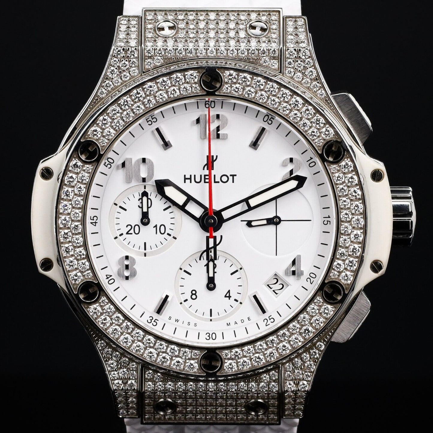 Hublot Big Bang 41mm Steel White Diamonds - 342.SE.230.RW.174