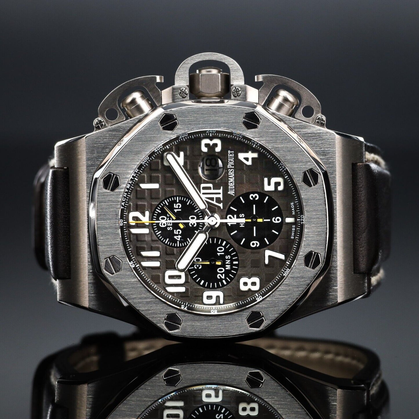 Audemars Piguet Royal Oak Offshore Men's Black Watch - 25863TI.OO.A001CU.01