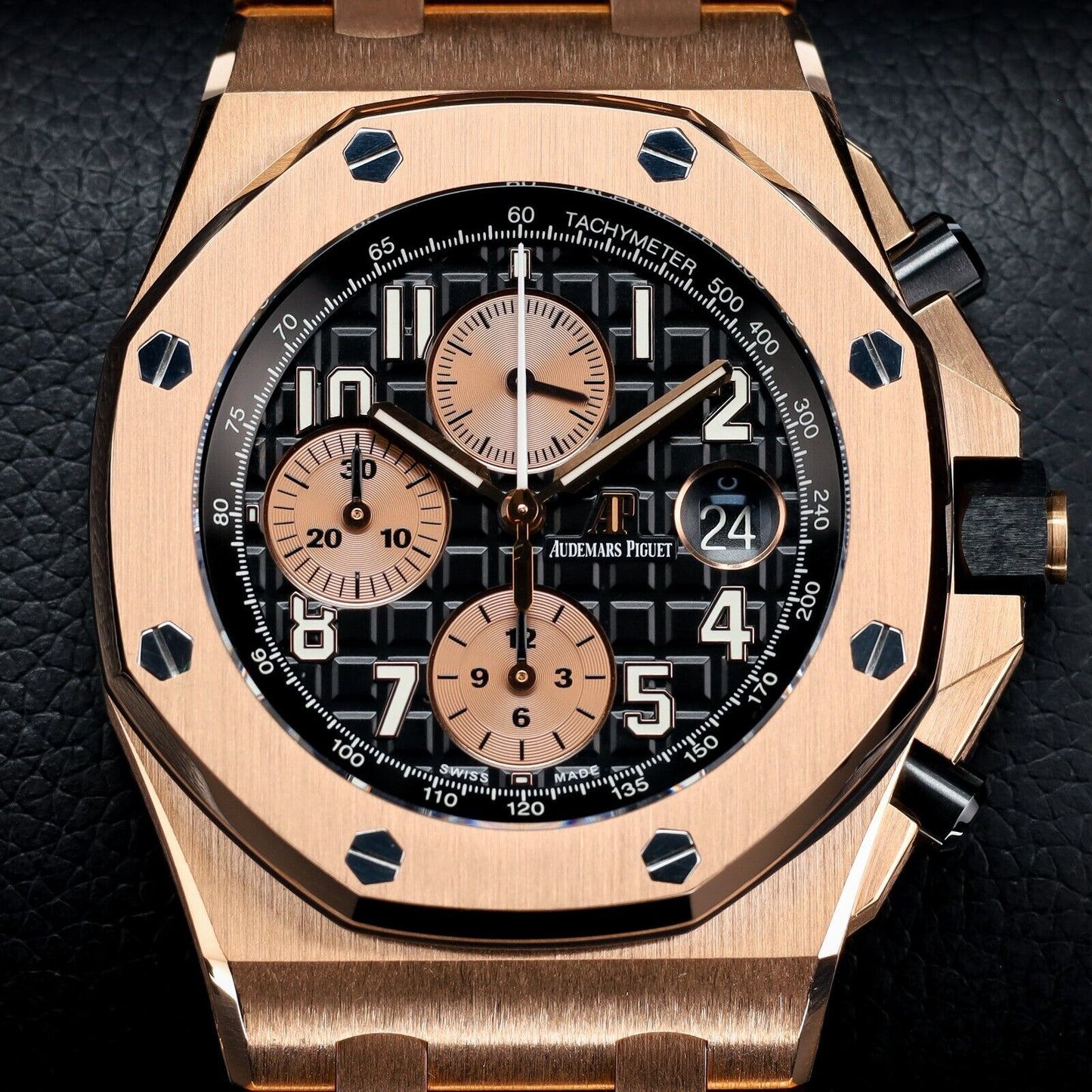 Audemars Piguet Royal Oak Offshore Rose Gold Black Dial -26470OR.OO.1000OR.0