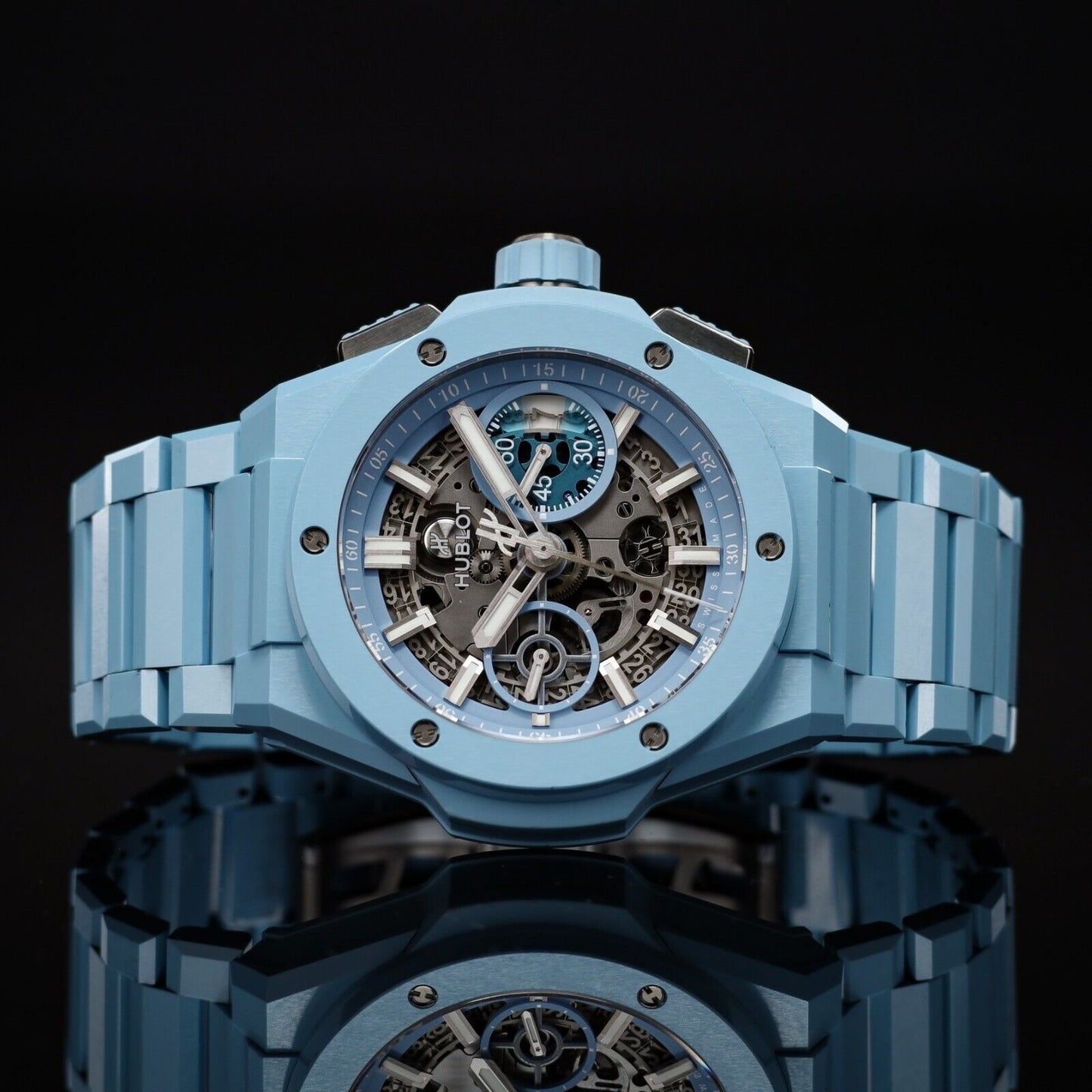 Hublot Big Bang Integrated Sky Blue Ceramic - 451.EX.5120.EX