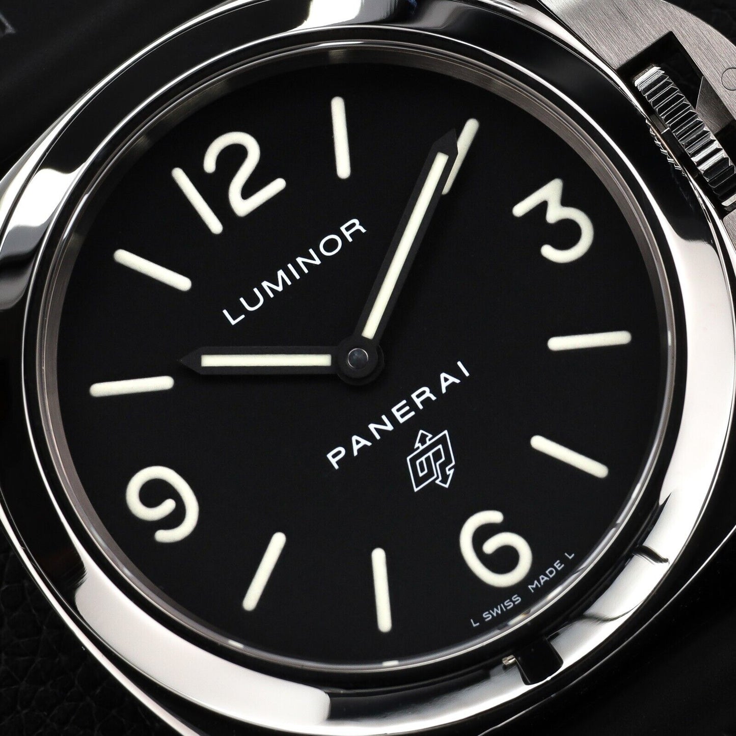 Panerai Luminor Men's Black Watch with Rubber Strap - PAM00000