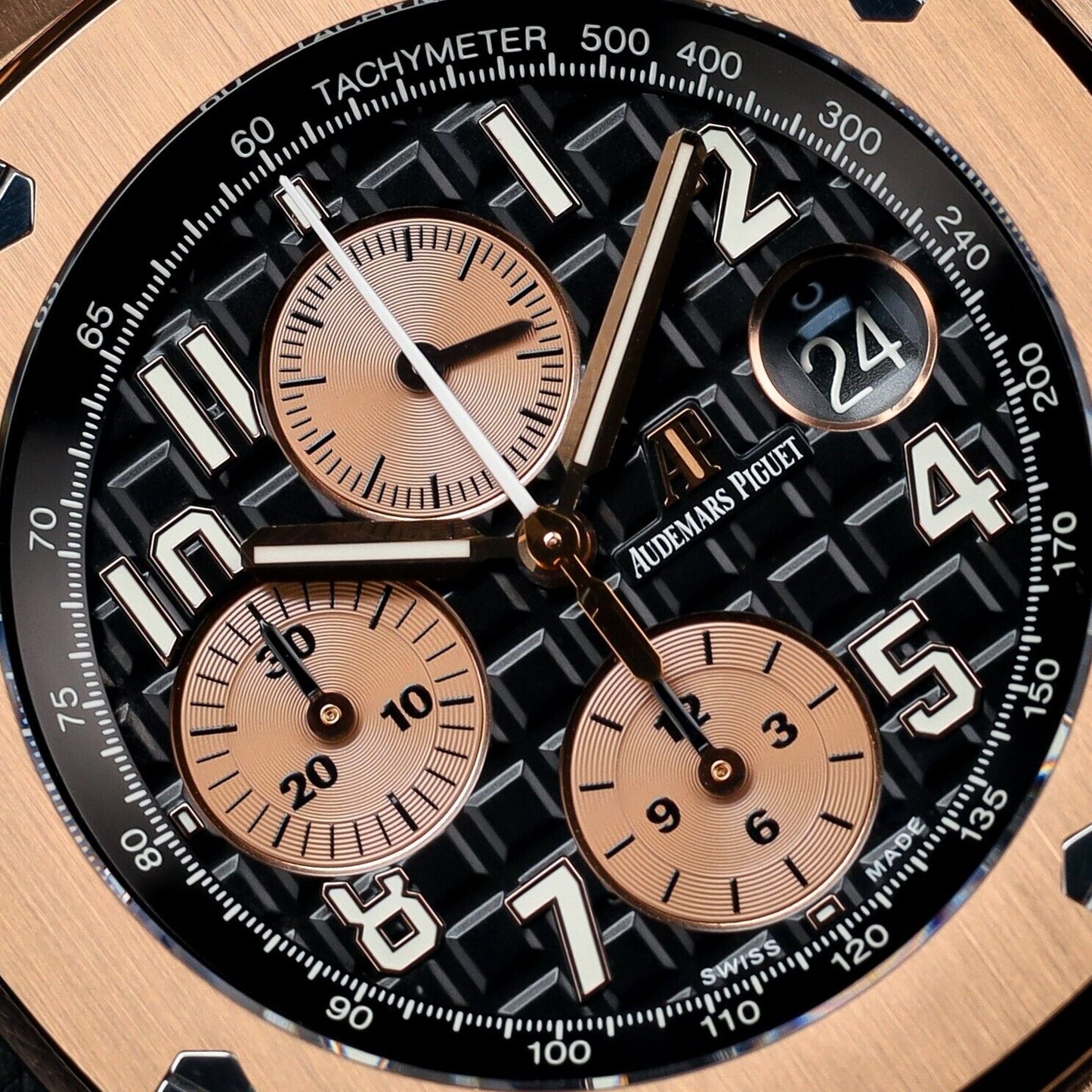 Audemars Piguet Royal Oak Offshore Rose Gold Black Dial -26470OR.OO.1000OR.0