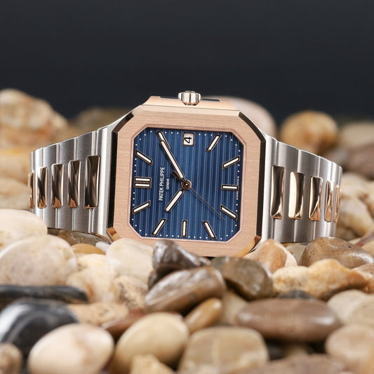 NEW UNWORN 2024 Patek Philippe Cubitus Two-Tone Blue Dial Rose Gold 5821/1AR