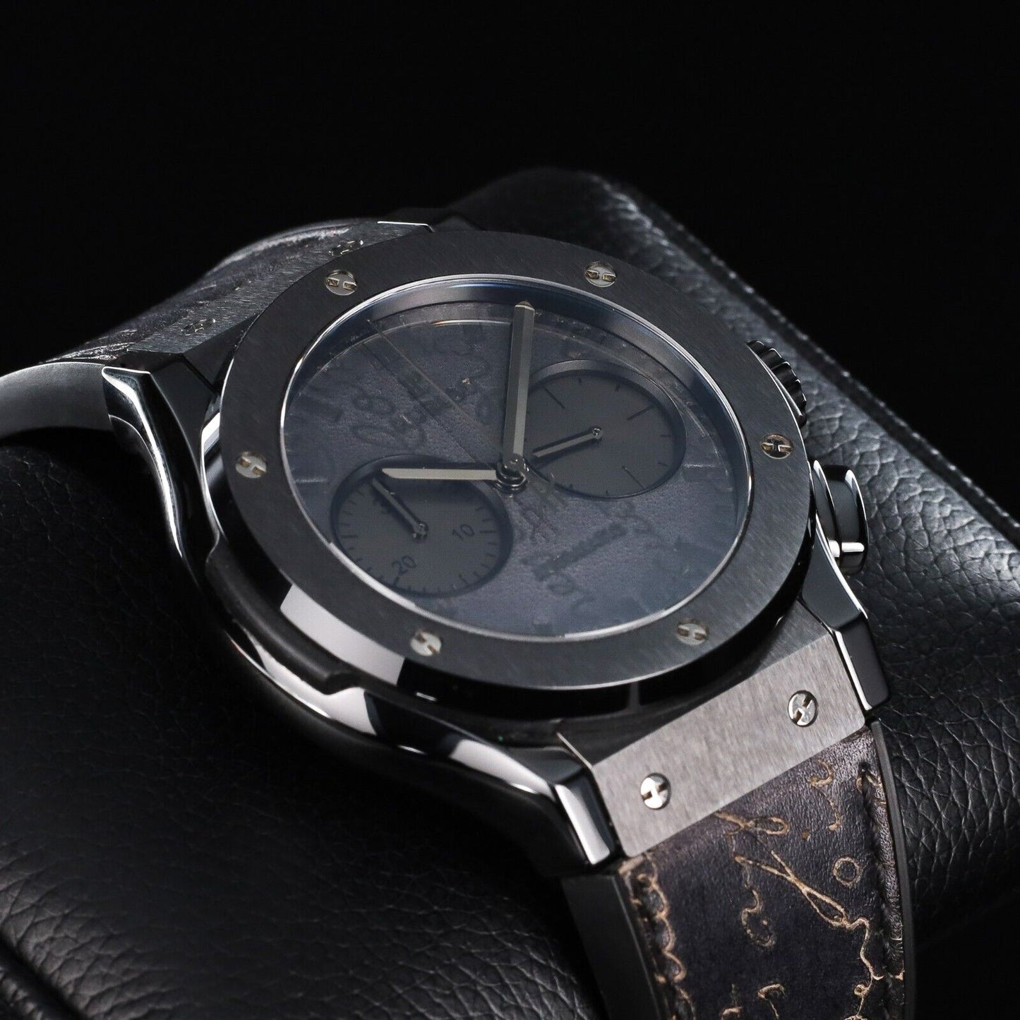 Hublot Classic Fusion Berluti Scritto 45MM Black Ceramic-521.CM.0500.VR.BER17