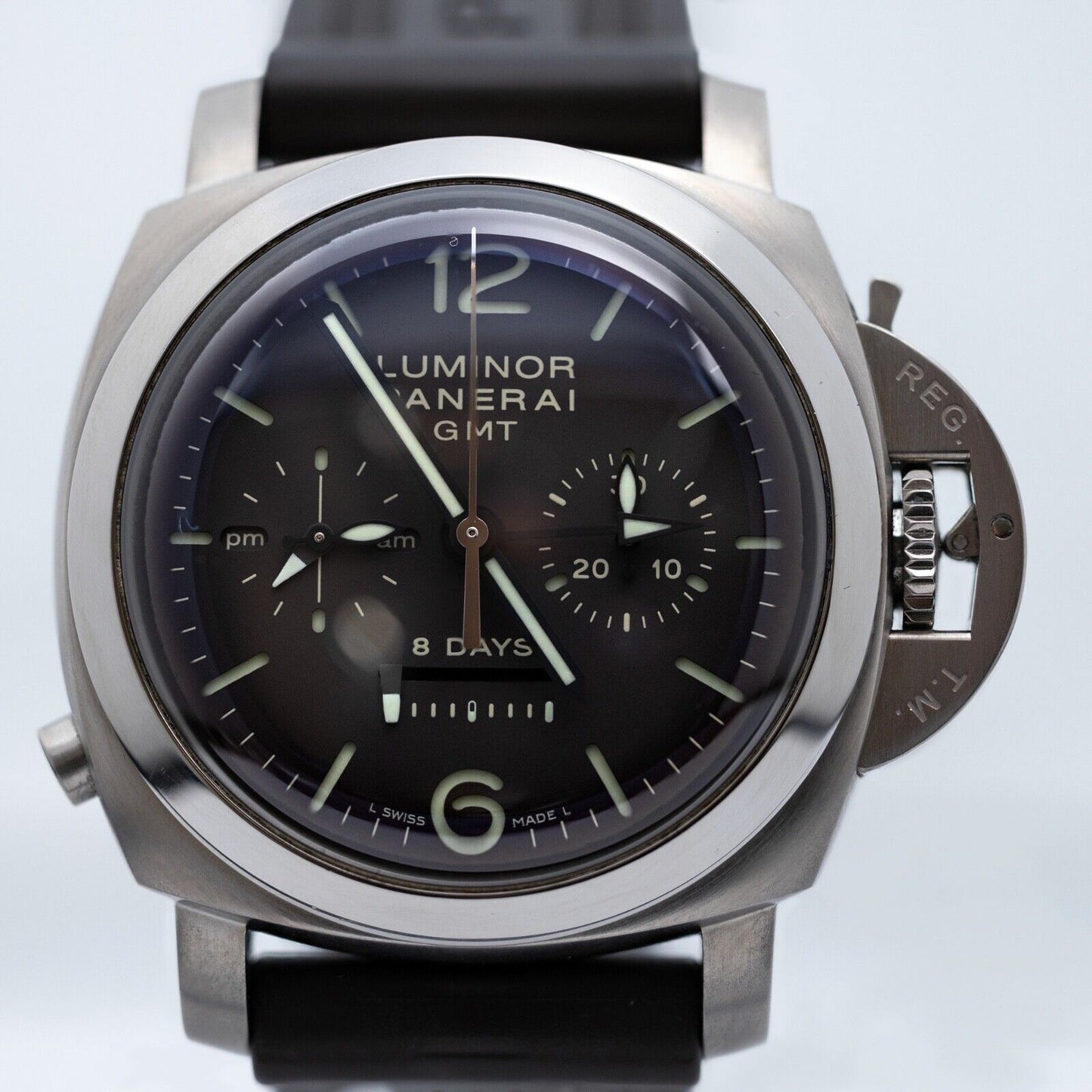 Panerai Luminor 1950 Chrono Monopulsante Manual Titanium Mens Watch PAM 311