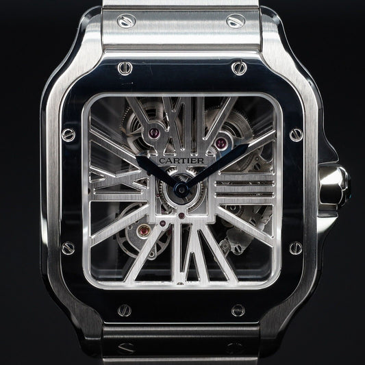 Cartier Santos Skeletonized Dial Mens watch-WHSA0007