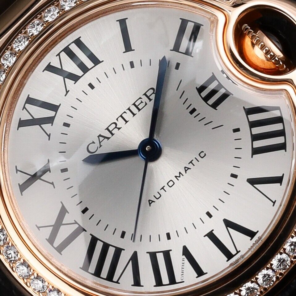 Cartier Ballon Bleu Rose Gold Diamond Bezel 33MM-WJBB0036