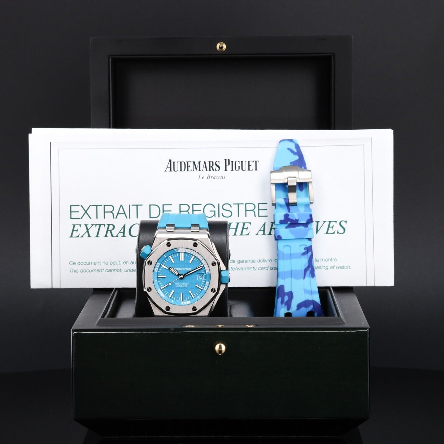 Audemars Piguet Royal Oak Blue Men's Watch - 15710ST.OO.A032CA.01