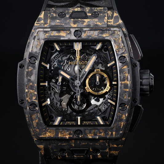 Hublot Spirit of Big Bang "Carbon Gold Tiger" Black Gold Skeleton -642.QX.0113.R