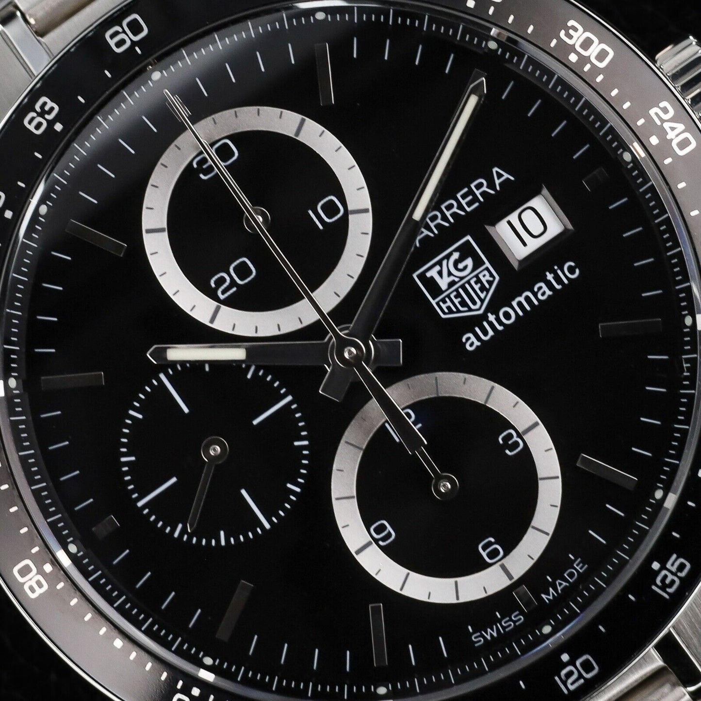 TAG Heuer Carrera Men's Black Watch - CV2010