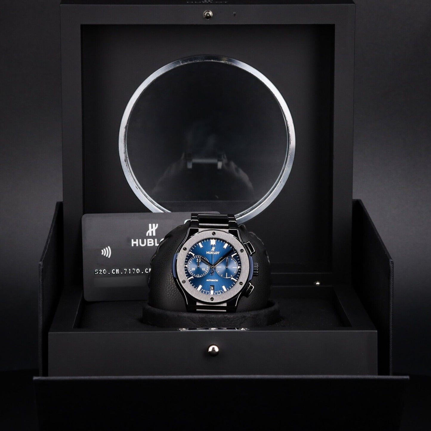 Hublot Classic Fusion 45mm Blue Men's Watch - 520.CM.7170.CM