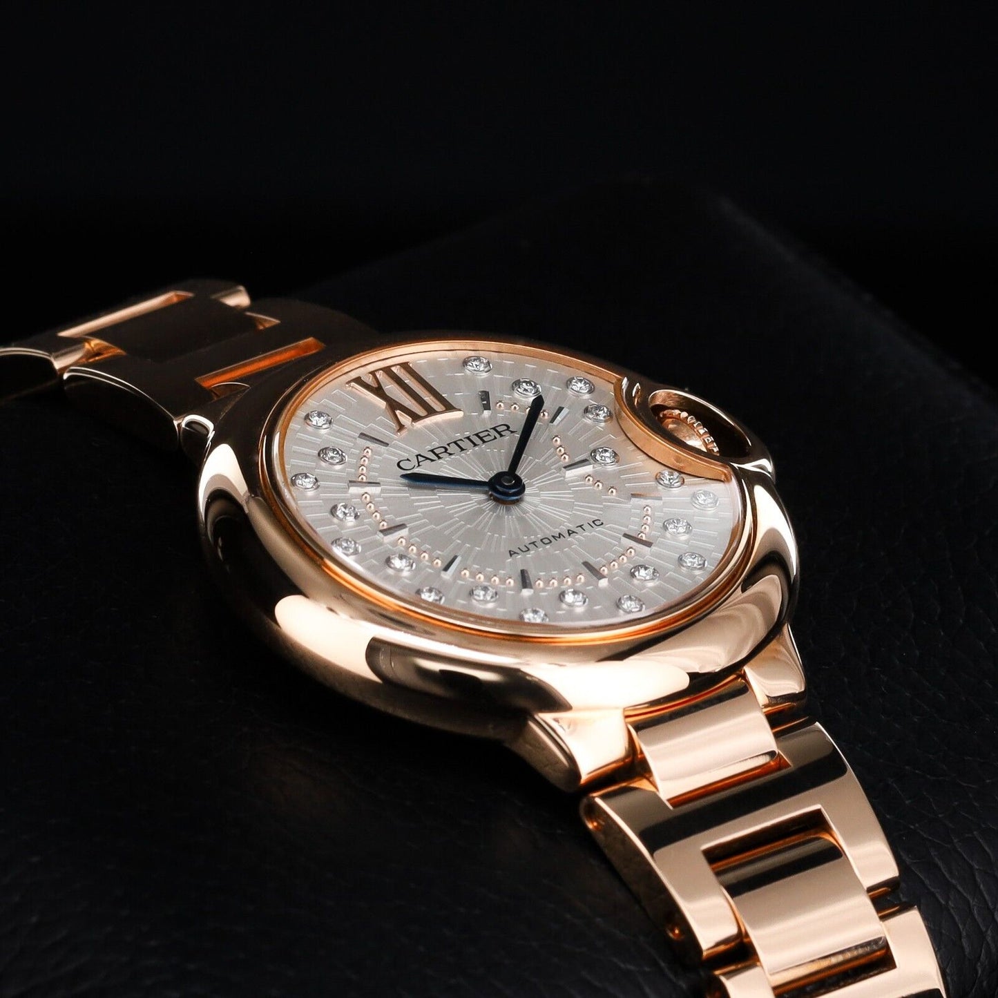 Cartier Ballon 33 Rose Gold / Diamond-Set / WGBB0054