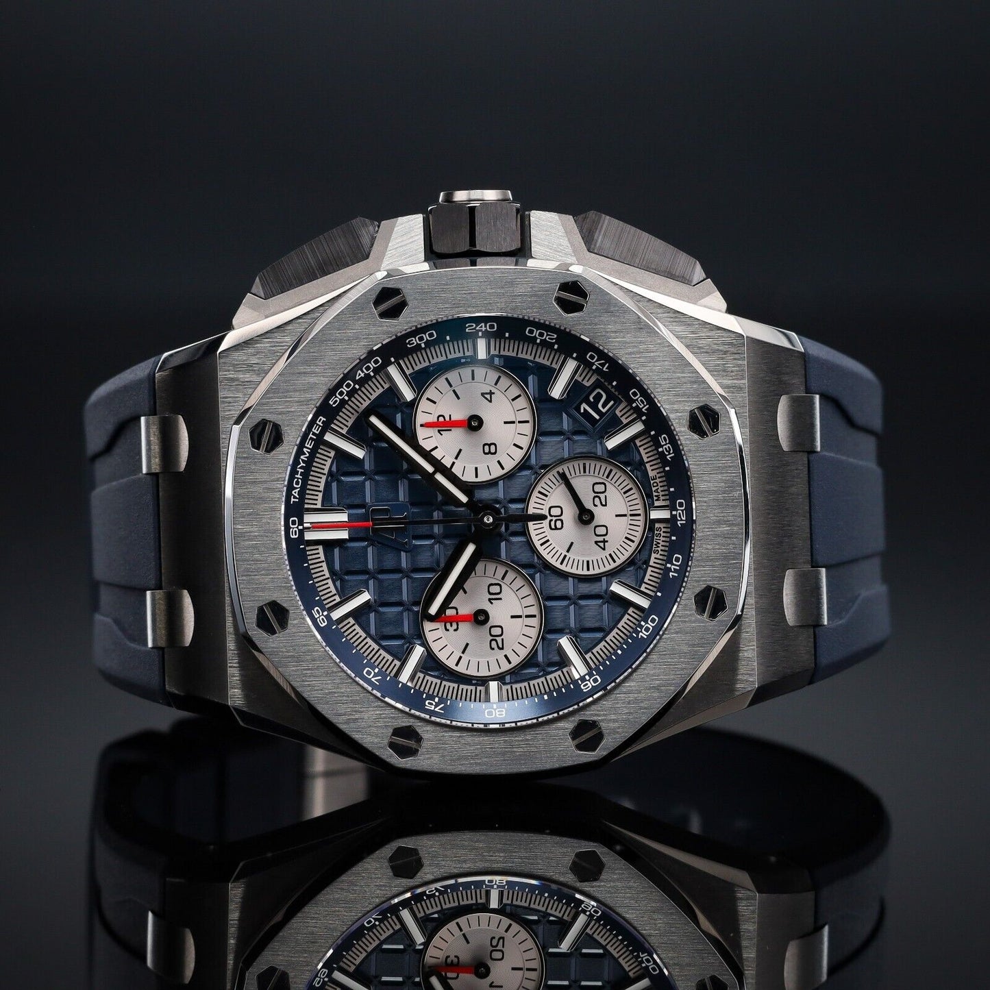 Audemars Piguet Royal Oak Offshore Blue Men's Watch - 26420TI.OO.A027CA.01