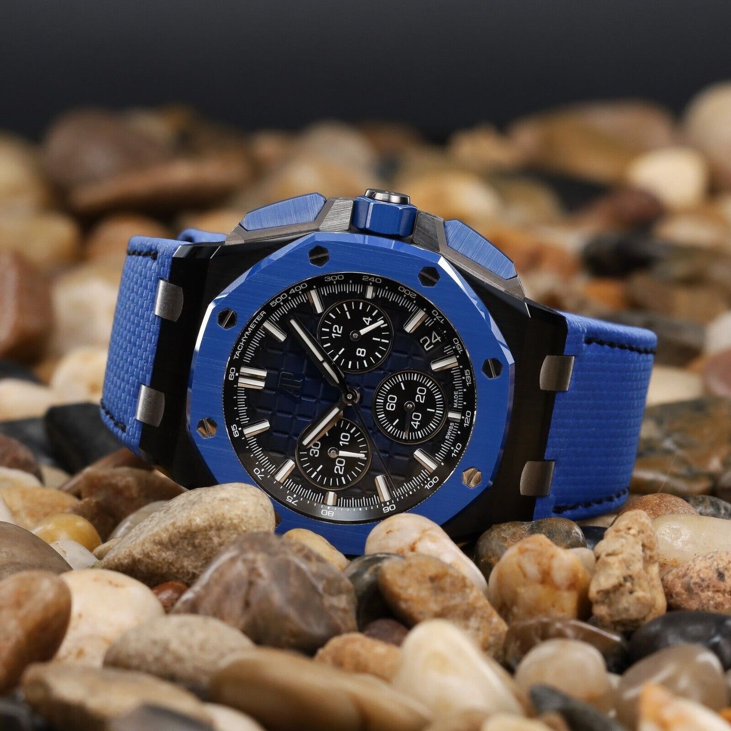 Audemars Piguet Royal Oak Offshore Blue Men's Watch - 26420CE.OO.A043VE.01