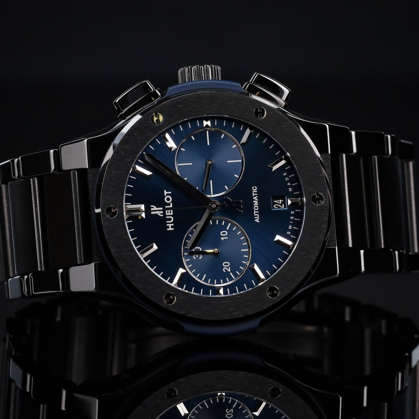 Hublot Classic Fusion 45mm Blue Men's Watch - 520.CM.7170.CM