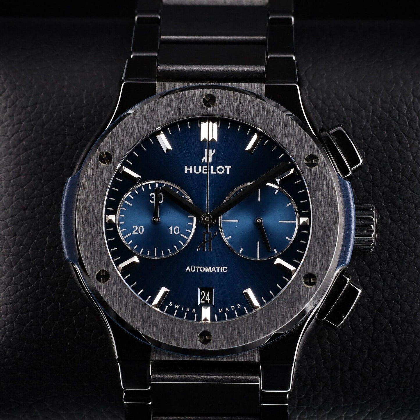 Hublot Classic Fusion 45mm Blue Men's Watch - 520.CM.7170.CM