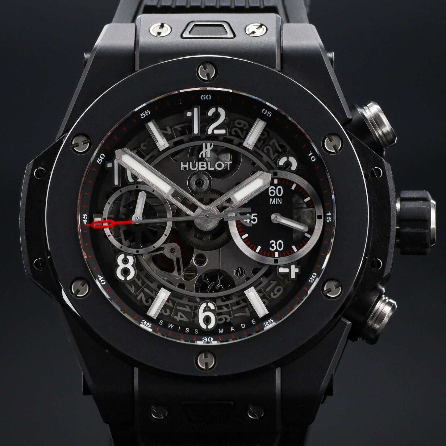 Hublot Big Bang Unico 42mm Ceramic Men's Matte Black Watch - 441.CI.1170.RX