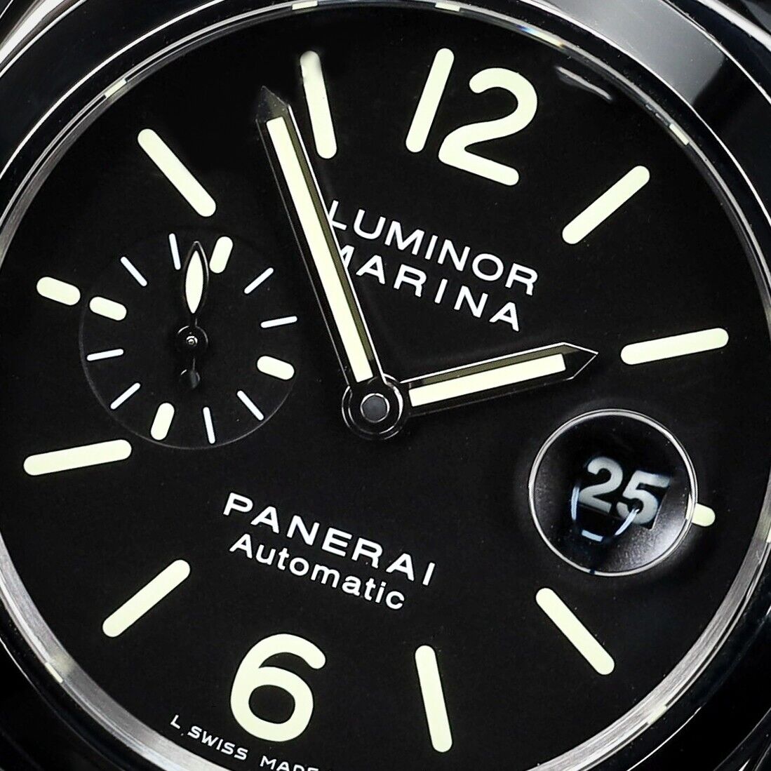 Panerai Luminor Marina Men's Black Watch - PAM00104