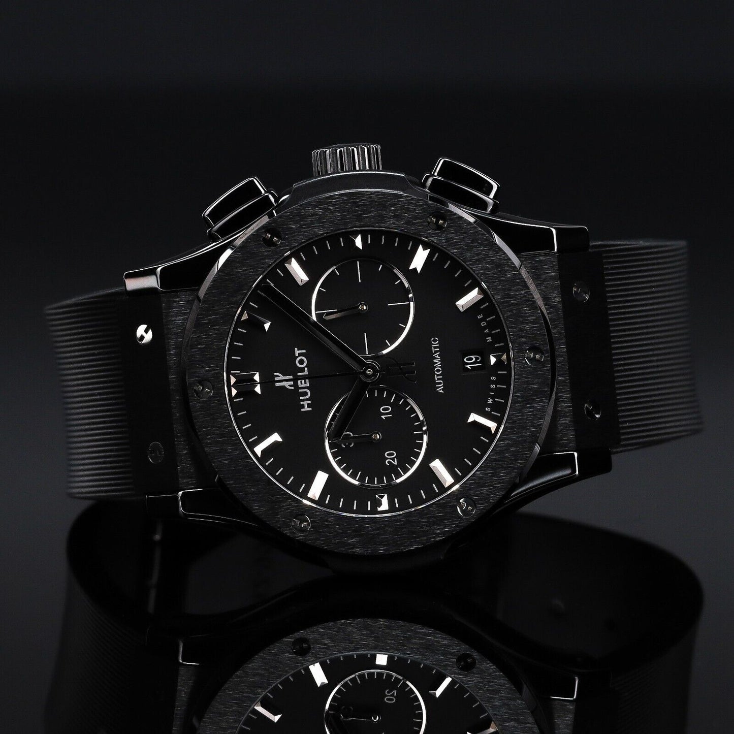 Hublot Classic Fusion Chronograph Automatic Black Dial Mens Watch-541.CM.1171.RX